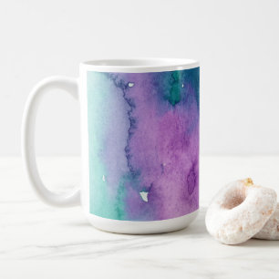 Koele Waterverf Mok Blauw, Groen, Paarse