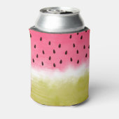 Koele waterverf watermeloen blikjeskoeler (Blikje Achterkant)