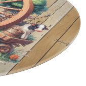 Koele Westerne koeien en wielen Snijplank (Hoek)