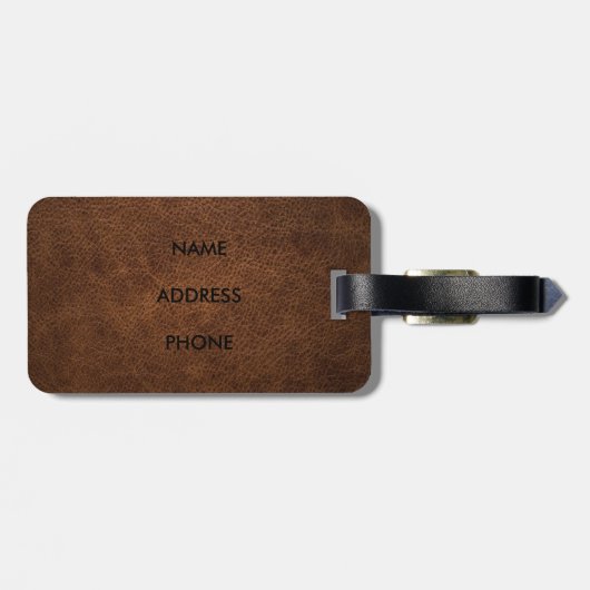 Koele Westerne tekst Bagagelabel (Achterkant horizontaal)