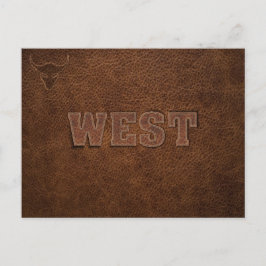 Koele Westerne tekst - Pas hem aan Briefkaart