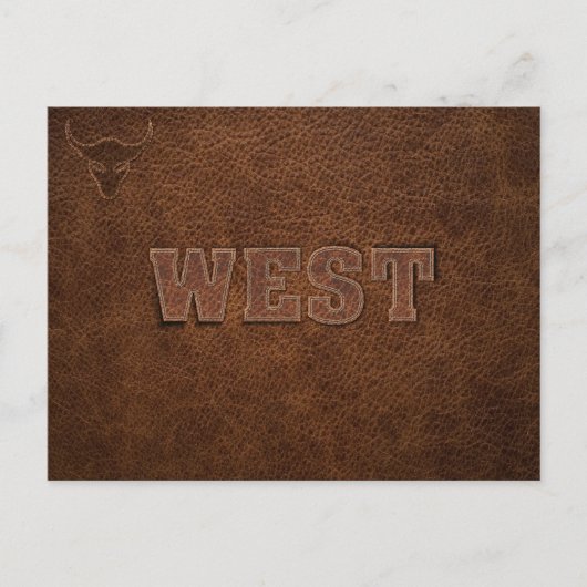 Koele Westerne tekst - Pas hem aan Briefkaart (Voorkant)