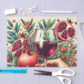 Koele wijn houdt van decoupage tissuepapier (Craft)