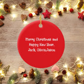 Koele windsok Foto, Vrolijk kerstfeest, Personalis Keramisch Ornament