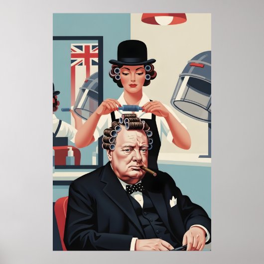 Koele Winston Churchill Poster (Voorkant)