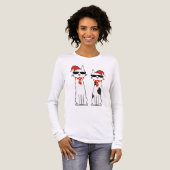 Koele Winterkatten Tri-Blend Shirt (Voorkant)