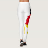 Koele witte Duitse vlag patroon sexy hot design Leggings (Achterkant)