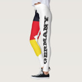 Koele witte Duitse vlag patroon sexy hot design Leggings (Links)