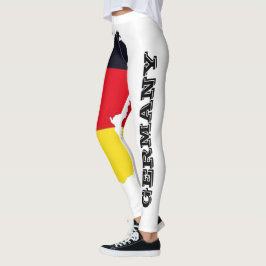 Koele witte Duitse vlag patroon sexy hot design Leggings