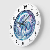 Koele wolf dierenvrienden winter grote klok (Hoek)