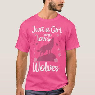 Koele wolf voor huilende wolf minnaar dierlijke wo t-shirt