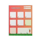 Koele wortel en bloemen notitieblok (Linkerzijde)