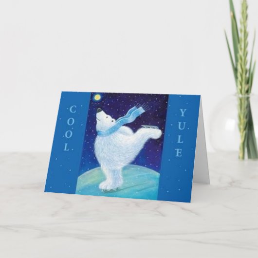 Koele Yule - Kerstmis Feestdagen Kaart (Voorkant)