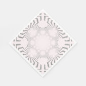 Koele zachte witte zebra print servetten (Hoek)