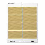 Koele zandstrand uitstraling etiket (Full Sheet)