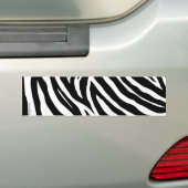Koele zebra strepen bumpersticker (Op auto)