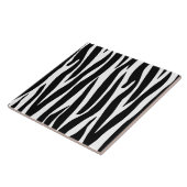 Koele zebra tegelpatroon Dierlijke print Tegeltje (Zijkant)