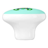 Koele Zeeen SCHILDPAD - Dierenvriend - Aqua Keramische Knop (Zijkant)