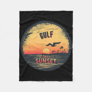 Koele zeevogel met Gulf Coast kostuum voor Sunset Fleece Deken
