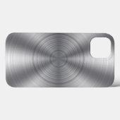 Koele zilveren metalen uitstraling Case-Mate iPhone case (Achterkant (horizontaal))