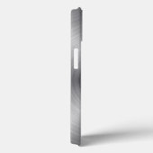 Koele zilveren metalen uitstraling Case-Mate iPhone case (Achterkant / Rechts)