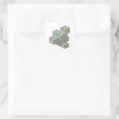 Koele Zilveren MUNTEN Sticker Afdruk (Tas)