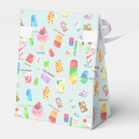 koele zomer- ijs, populier en koude drink bedankdoosjes