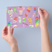 koele zomer- ijs, populier en koude drink flyer (Hand)