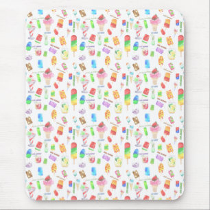 koele zomer- ijs, populier en koude drink muismat