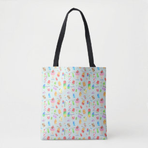 koele zomer- ijs, populier en koude drink tote bag