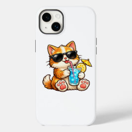 Koele Zomer Kat Case-Mate iPhone 14 Plus Hoesje