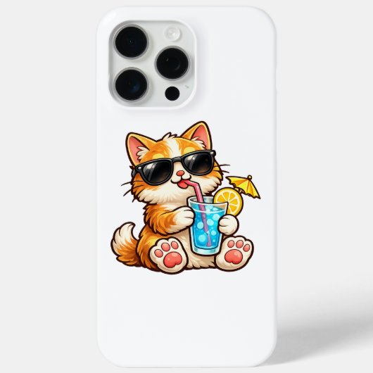 Koele Zomer Kat Case-Mate iPhone Case (Achterkant)