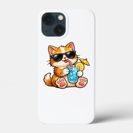 Koele Zomer Kat Case-Mate iPhone Case (Achterkant)