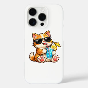 Koele Zomer Kat iPhone 16 Pro Hoesje