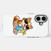 Koele Zomer Kat Case-Mate iPhone Case (Achterkant (horizontaal))