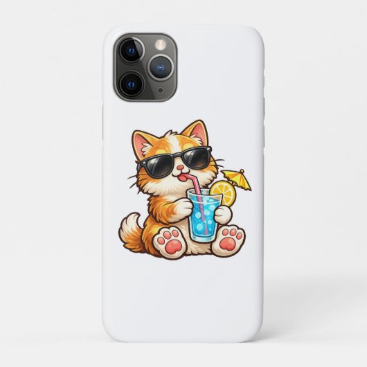 Koele Zomer Kat Case-Mate iPhone Case (Achterkant)