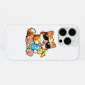 Koele Zomer Kat iPhone Hoesje (Achterkant horizontaal)