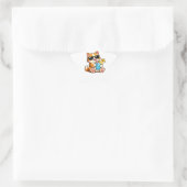 Koele Zomer Kat Ster Sticker (Tas)