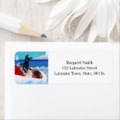 Koele Zomer Labradors Schilderij Retouradres Etiket (Insitu)