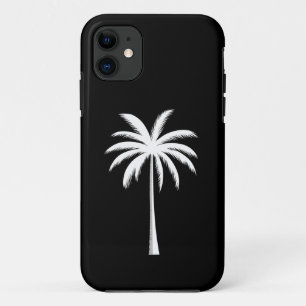 Koele zomer vakantie zonsondergang strand palmboom Case-Mate iPhone case