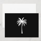 Koele zomer vakantie zonsondergang strand palmboom kaart (Voorkant / Achterkant)