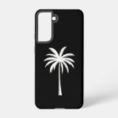 Koele zomer vakantie zonsondergang strand palmboom samsung galaxy hoesje (Achterkant)