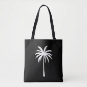 Koele zomer vakantie zonsondergang strand palmboom tote bag (Voorkant)