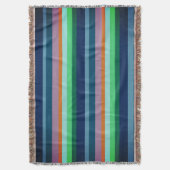 Koele zomerstrepen gooien deken (Voorkant Verticaal)
