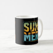 Koele zomervibes Palmbomen & Water Koffiemok (Voorkant rechts)