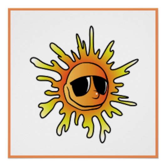 KOELE ZOMERZON PERFECT POSTER (Voorkant)