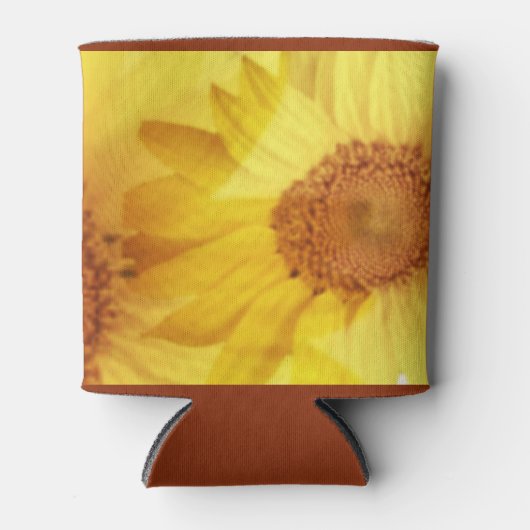 Koele zonnebloem zomer blikjeskoeler (Voorkant)