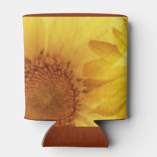 Koele zonnebloem zomer blikjeskoeler (Achterkant)