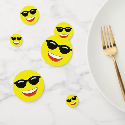 Koele zonnebril Emoji koel Confetti (Groep)