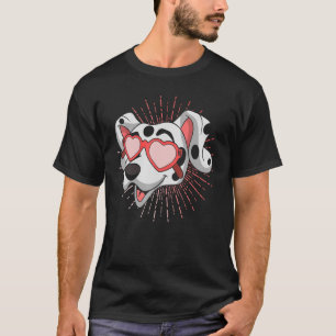 Koele Zonnebril Harten Hond Dier Hond Eigenaar Dal T-shirt